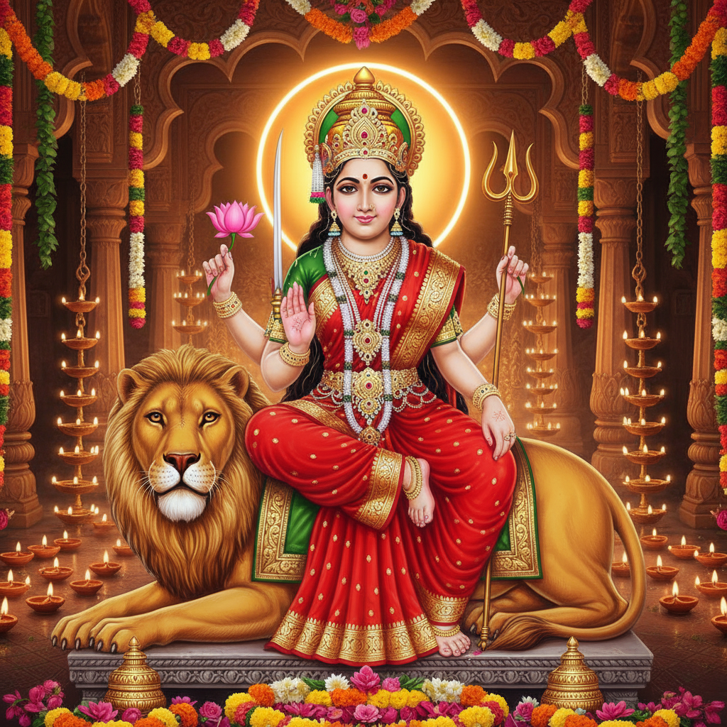 Navratri-Sixth- Day-Maa-Katyayani-image | Festivalhindu.com