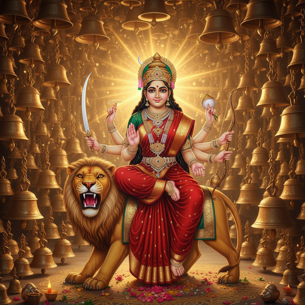 Navratri-Third-day-Maa Chandraghanta-image | Festivalhindu.com Navratri-Third-day-Maa Chandraghanta-image | Festivalhindu.com