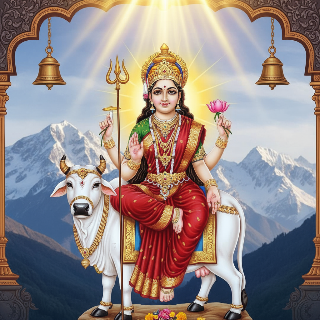  Navratri-first-day-Maa-Shailputri-image | Festivalhindu.com