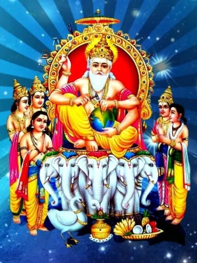 भगवान विश्वकर्मा की सुंदर प्रतिमा