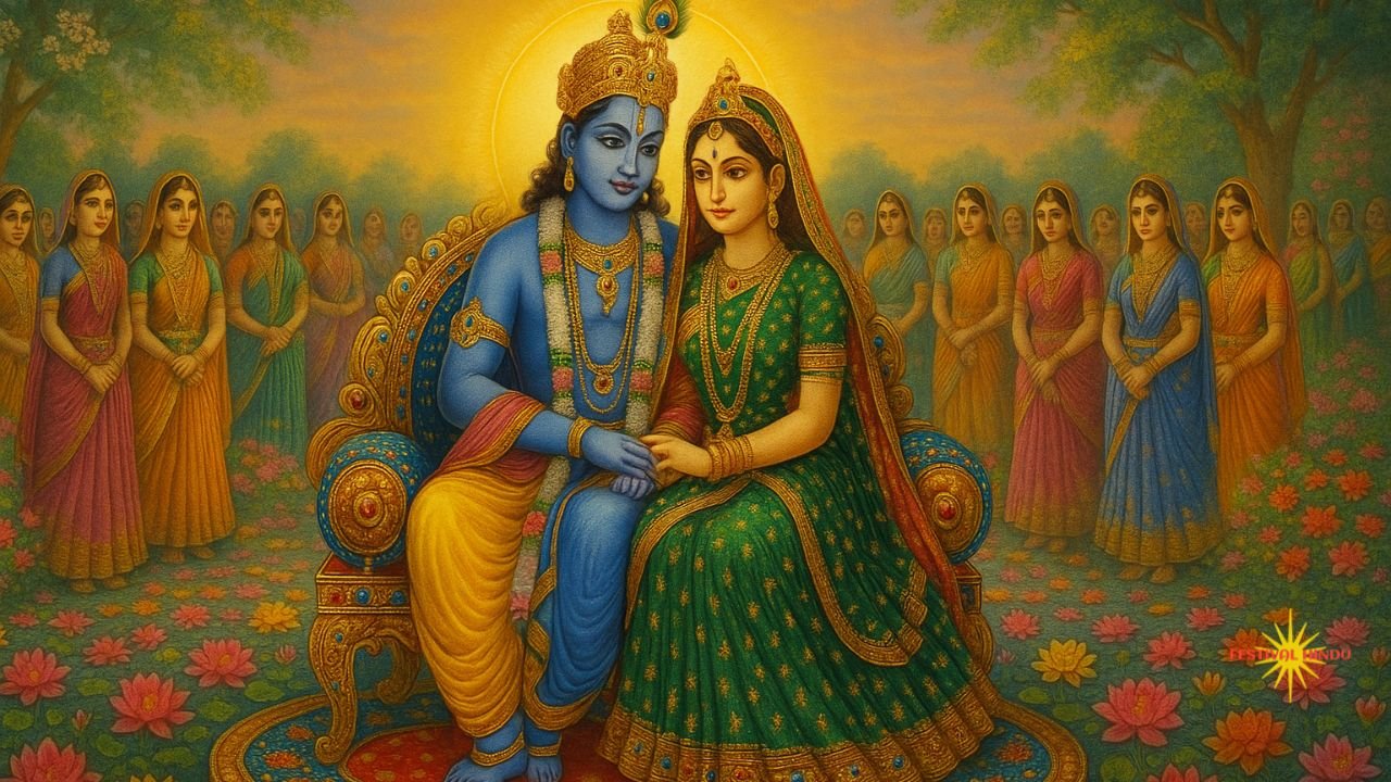 गोलोक वृंदावन में श्री राधारानी का जन्म(प्राकट्य) कैसे हुआ? जानिए रस-मंडल की अद्भुत कथा | Festivalhindu.com