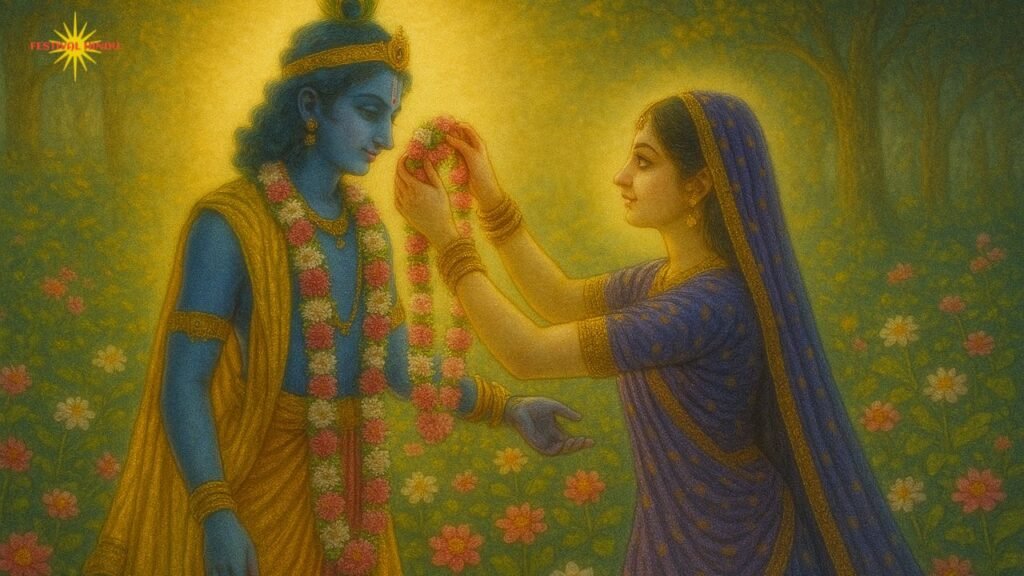 राधारानी और श्रीकृष्ण का प्रेम की रहस्यमयी प्रतिस्पर्धा | Festivalhindu.com राधारानी और श्रीकृष्ण का प्रेम की रहस्यमयी प्रतिस्पर्धा | Festivalhindu.com