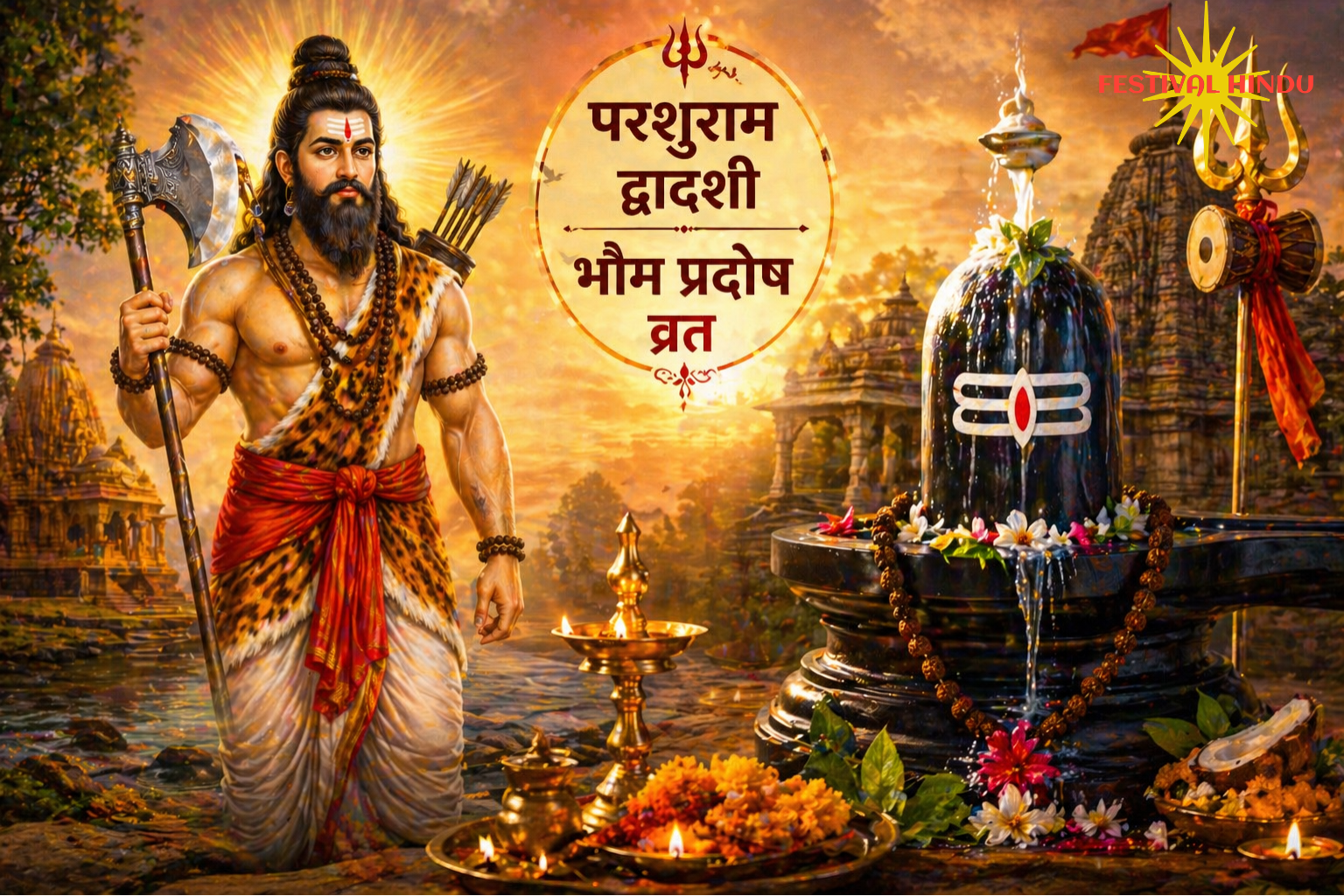 आज कौन सा त्यौहार है 2026, 28 अप्रैल , भारत में “परशुराम द्वादशी” और “भौम प्रदोष व्रत” मनाया जा रहा है।